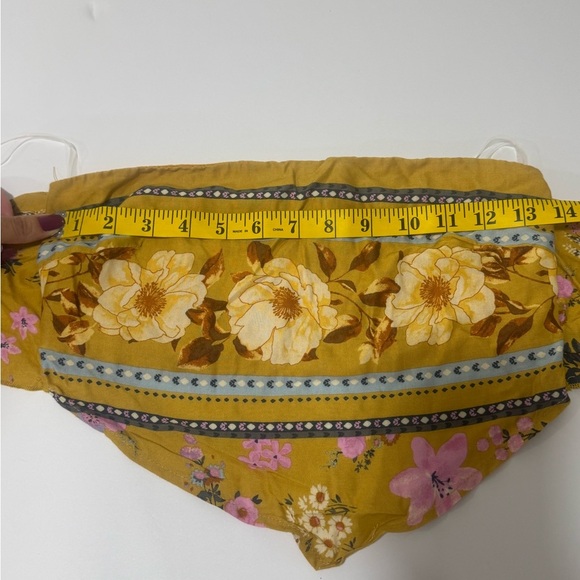 MUSTARD ROAD TRIPPIN' TIE BACK SCARF TUBE TOP Sz S - Picture 6 of 8